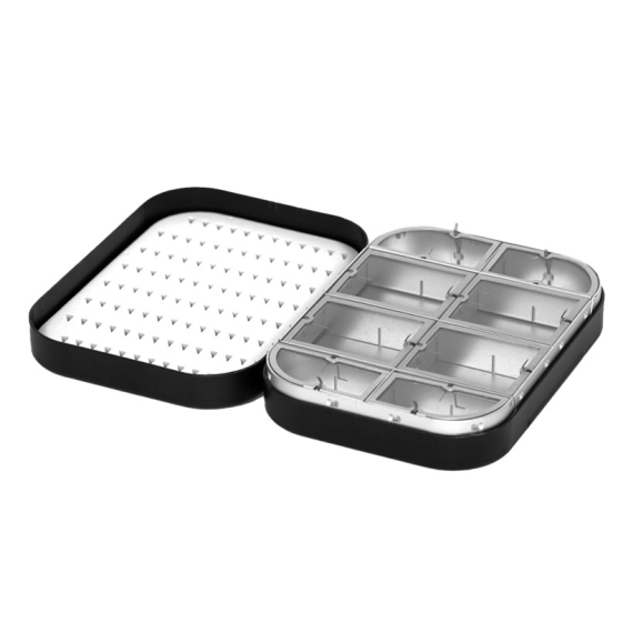 Douglas Metal Wheatley Fly Box 4\'\' Dual Foam / 8 compartments i gruppen Förvaring / Boxar & Lådor / Flugaskar hos Sportfiskeprylar.se (NFD9184-4inch-Foam-Comp)