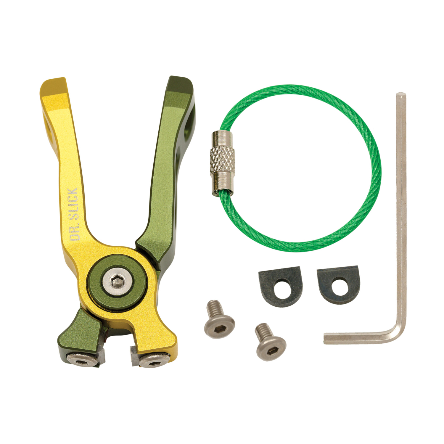 Dr. Slick Cyclone Nipper NATC Gold and Green Aluminum Frame i gruppen Verktyg & Tillbehör / Tänger & Saxar / Linklippare & Saxar hos Sportfiskeprylar.se (NFD9324-NATC)