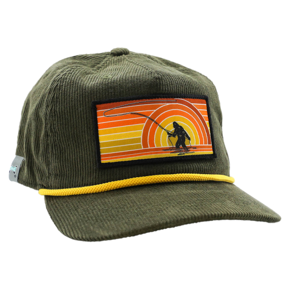RepYourWater Hat 5 Panel Unstructured - Sunset Squatch Corduroy Edition i gruppen Kläder & Skor / Kepsar & Huvudbonader / Kepsar hos Sportfiskeprylar.se (NFD9557)