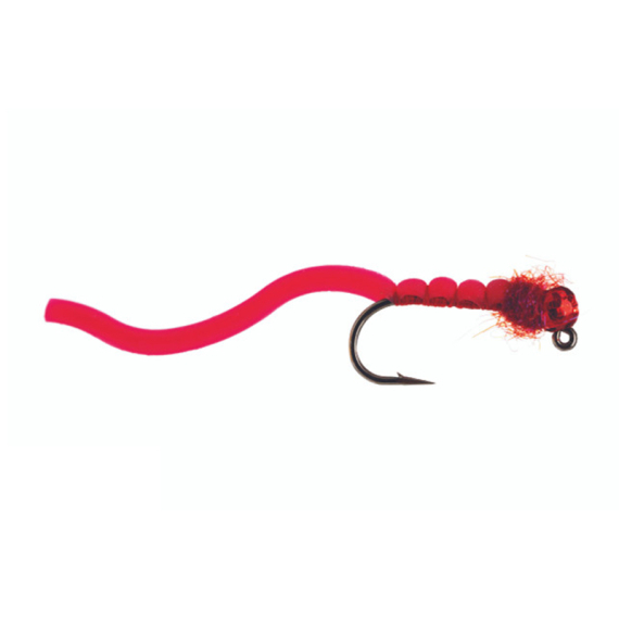 Umpqua Squirmy Wormie Jig Blood Red 12 i gruppen Fiskedrag / Flugor / Nymfer hos Sportfiskeprylar.se (NFD9638-BR12)