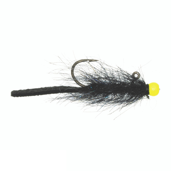 Umpqua Balanced Leather Leech #10 - Black/Chartreuse i gruppen Fiskedrag / Flugor hos Sportfiskeprylar.se (NFD9642-BC10)