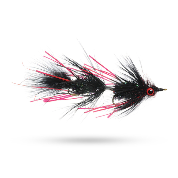 Umpqua Circus Peanut Black/Blood #4 x #4 i gruppen Fiskedrag / Flugor / Streamers hos Sportfiskeprylar.se (NFD9666-4X4)