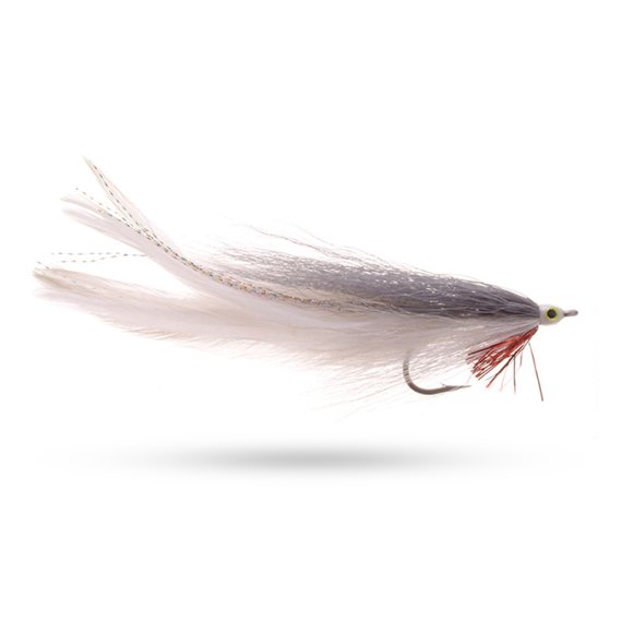 Umpqua Big Fish Deceiver Grey/White #3/0 i gruppen Fiskedrag / Flugor / Gäddflugor hos Sportfiskeprylar.se (NFD9741-GrWhite)