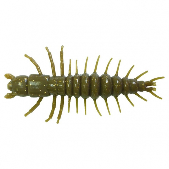 Nikko Zaza Hellgrammite 7,6cm (4-pack) - Brown Gold Flake i gruppen Fiskedrag / Jiggar & Gummibeten / Kräftor & Creaturebaits / Creaturebaits hos Sportfiskeprylar.se (NIKKO543)