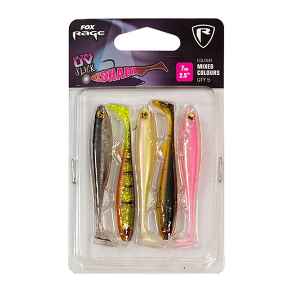Fox Rage Zander Pro UV mixed colour pack 5-pack i gruppen Fiskedrag / Betespaket hos Sportfiskeprylar.se (NMC004r)