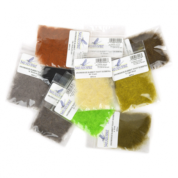 Snowshoe Rabbit Foot Dubbing i gruppen Krok & Småplock / Flugbindning / Flugbindningsmaterial / Dubbing hos Sportfiskeprylar.se (NS-SRFD-10br)