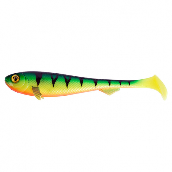 Fox Rage Super Slick Shad 28cm/11\'\' (1-pack) - UV Firetiger i gruppen Fiskedrag / Jiggar & Gummibeten / Gäddjiggar hos Sportfiskeprylar.se (NSC061)