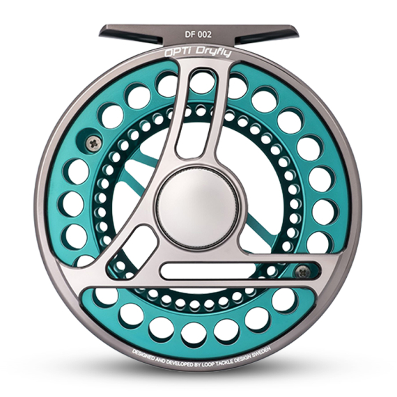 Loop Opti Fly Reel Aurora Turquoise i gruppen Fiskerullar / Flugfiskerullar & Extraspolar / Flugrullar hos Sportfiskeprylar.se (ODFT-Lr)