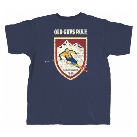 Old Guys Rule Downhill Skier T-Shirt i gruppen Kläder & Skor / Kläder / T-shirts hos Sportfiskeprylar.se (OG2067-Mr)