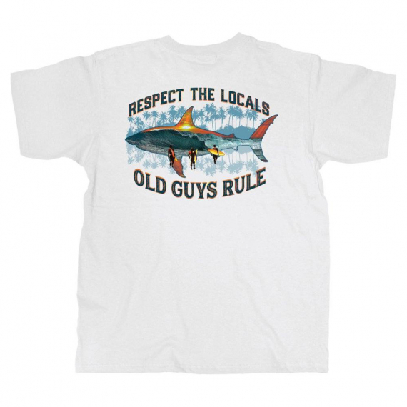 Old Guys Rule Local Respect, White i gruppen Kläder & Skor / Kläder / T-shirts hos Sportfiskeprylar.se (OG2104)