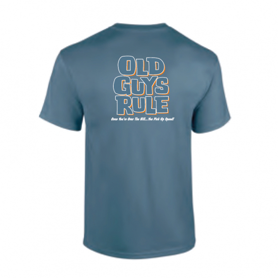 Old Guys Rule - Over The Hill Indigo Blue i gruppen Kläder & Skor / Kläder / T-shirts hos Sportfiskeprylar.se (OG313-IBr)