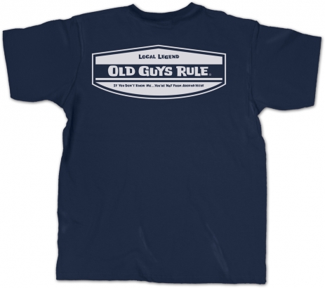 Old Guys Rule Local Legend Navy i gruppen Kläder & Skor / Kläder / T-shirts hos Sportfiskeprylar.se (OG438r)
