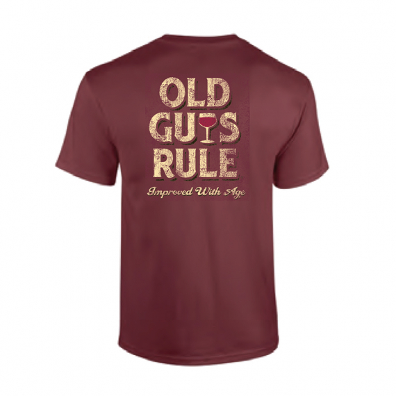 Old Guys Rule - Improved With Age Wine i gruppen Kläder & Skor / Kläder / T-shirts hos Sportfiskeprylar.se (OG760-WIr)
