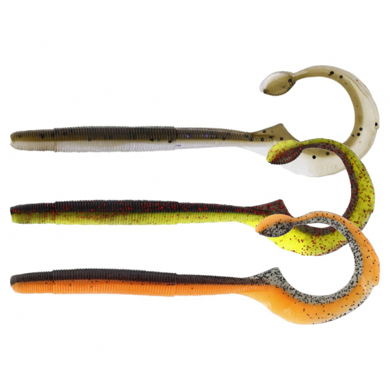 Westin Ned Worm Curl 12cm, 3g (5-pack) - Dark Water Mix 7 i gruppen Fiskedrag / Jiggar & Gummibeten / Kräftor & Creaturebaits / Ned Rig Jiggar hos Sportfiskeprylar.se (P187-709-014)