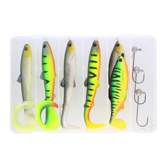 Westin Pike Box - Cast & Jig 10Pcs i gruppen Fiskedrag / Betespaket / Betespaket Gädda hos Sportfiskeprylar.se (P278-023-276)
