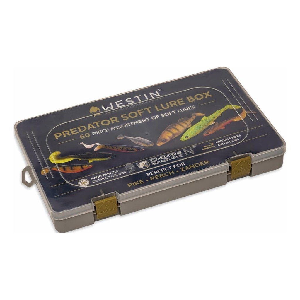 Westin Predator Soft Lure Box - 60pcs i gruppen Övrigt / Presenter & Julklappar / Adventskalender hos Sportfiskeprylar.se (P336-073-060)