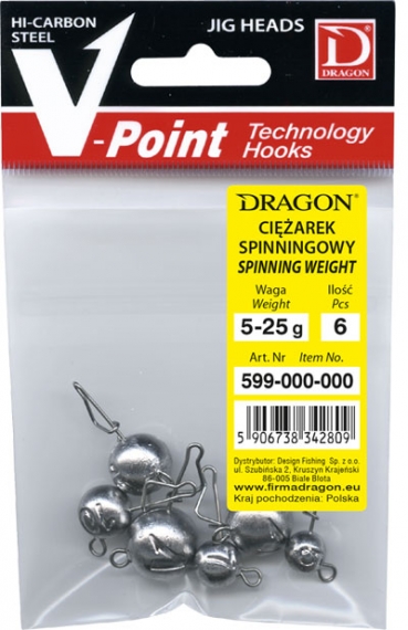 Dragon Flexihead 6-pack, mix - 5-7,5-10-15-20-25 g i gruppen Krok & Småplock / Jiggskallar / Link Heads/Cheburashka hos Sportfiskeprylar.se (PDF-598-000-000)