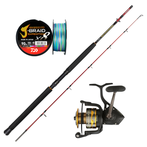 Daiwa Seahunter Battle Set i gruppen Fiskeset / Havsfiskeset hos Sportfiskeprylar.se (PENNBATTLEWARFARESET)