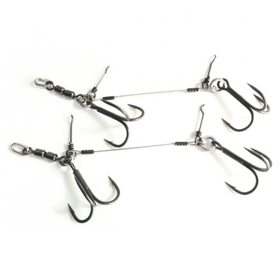 Pikecraft Double Swivel Stinger Rig L (2-pack) - BKK 1/0 i gruppen Krok & Småplock / Stingers & Stingertillbehör / Stingers hos Sportfiskeprylar.se (PIKECRAFT1350)