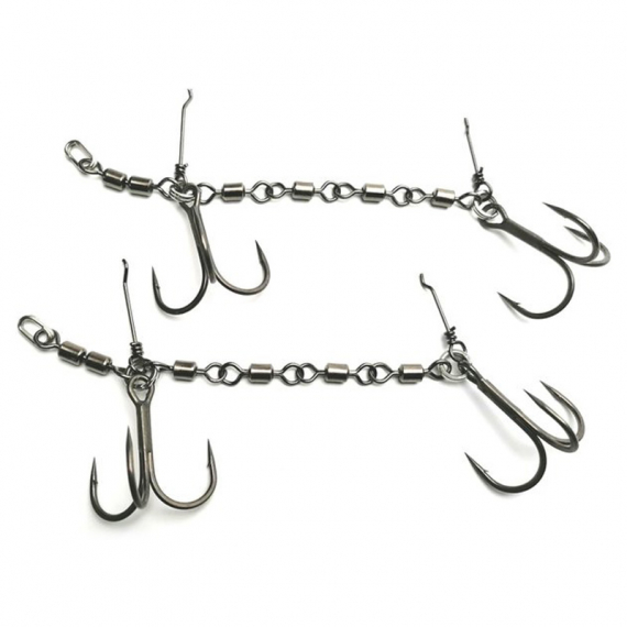 Pikecraft 4 Swivel Stinger Rig 18-25cm (2-pack) - BKK 2/0 i gruppen Krok & Småplock / Stingers & Stingertillbehör / Stingers hos Sportfiskeprylar.se (PIKECRAFT1430)