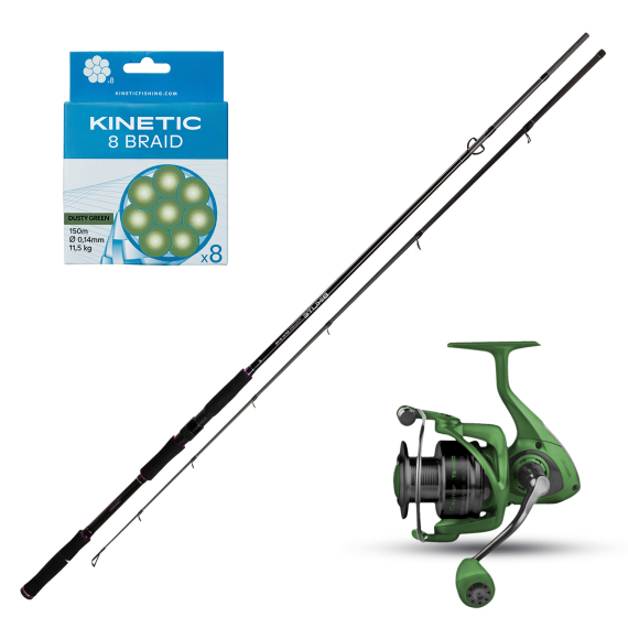 Mikado Bixlite Power Spin Okuma Ceymar TG Combo 8\' 30-85g i gruppen Fiskeset / Haspelset / Haspelset Gädda hos Sportfiskeprylar.se (POWERSPINOKUMAGREEN)