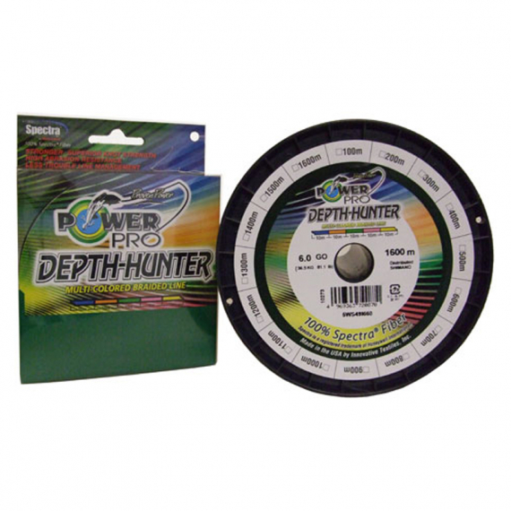 PowerPro Depth-Hunter Multi Color 300m Multi Color - 0.36mm 30kg i gruppen Fiskelinor / Flätlinor & Superlinor hos Sportfiskeprylar.se (PPBI30036MJ)