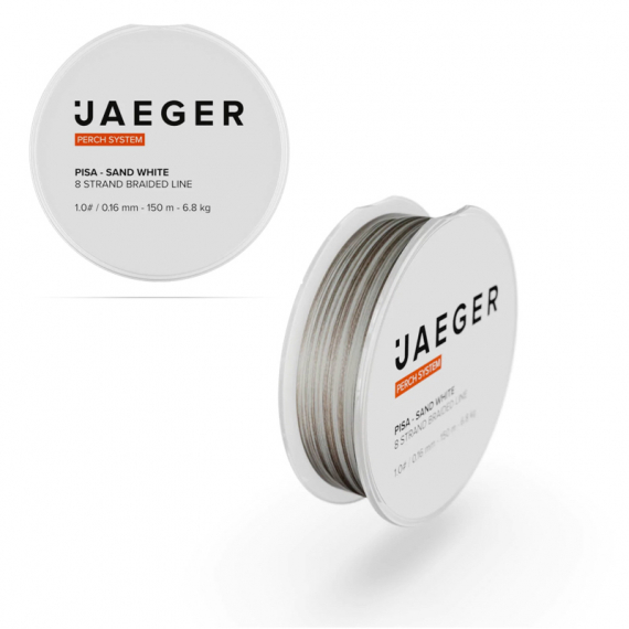 Jaeger Braided Line Pisa Sand White 150m 6.8kg - 0.16mm i gruppen Fiskemetoder / Spinnfiske / Fiskelinor / Flätlinor & Superlinor hos Sportfiskeprylar.se (PRC-LBR-01-1)