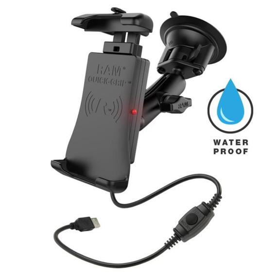 RAM Mounts Quick-Grip Wireless w. Suction Cup Mount i gruppen Marinelektronik & Båt / Båttillbehör / Fästen & Hållare / Övriga Fästen & Hållare hos Sportfiskeprylar.se (RAM-B-166-UN14W)