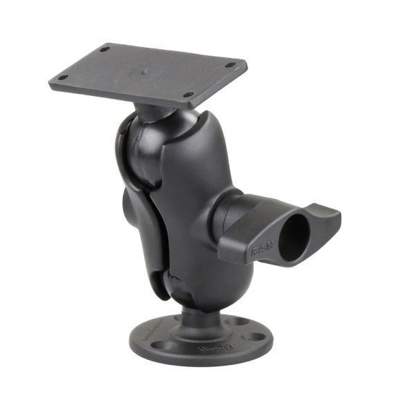 RAM Mounts 2\'\' X 5\'\' Short Arm Round Base i gruppen Marinelektronik & Båt / Båttillbehör / Fästen & Hållare / Ekolodsfästen hos Sportfiskeprylar.se (RAM-D-202-25-C-202)