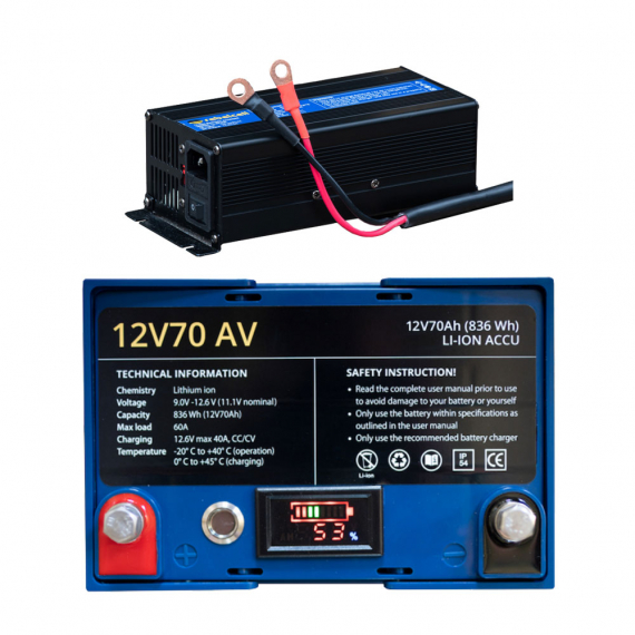 Rebelcell 12V70 Med Laddare 12.6V20A i gruppen Marinelektronik & Båt / Marinbatterier & Laddare / Marinbatterier / Litiumbatterier hos Sportfiskeprylar.se (RC12V70PACK)