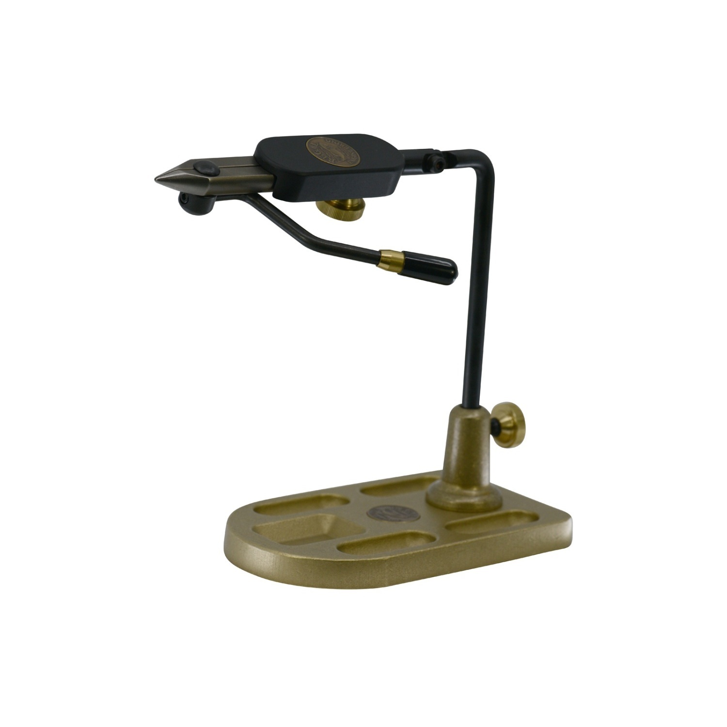 Regal Medallion Series Vise - Stainless Steel Jaws/Bronze Pocket Base i gruppen Krok & Småplock / Flugbindning / Bindstäd hos Sportfiskeprylar.se (REG-STNSBMM-40P)