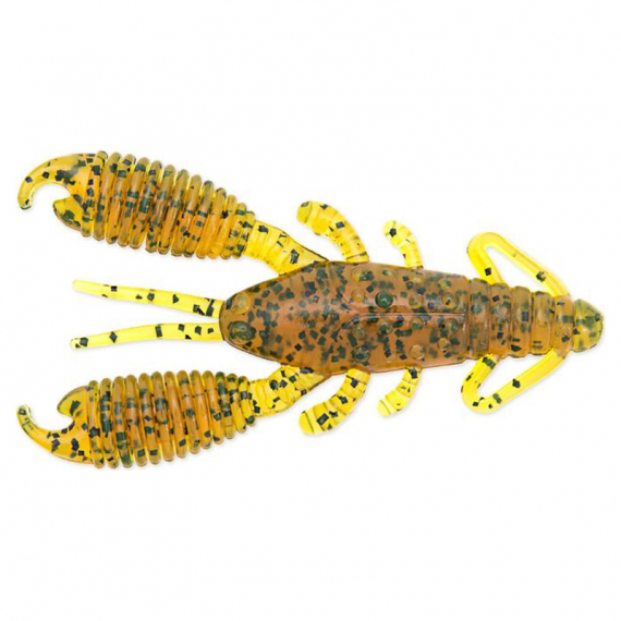 Reins Ring Craw 7,6cm (8-pack) - Motoroil Pepper i gruppen Fiskedrag / Jiggar & Gummibeten / Kräftor & Creaturebaits / Kräftjiggar hos Sportfiskeprylar.se (REI-3RC-429)