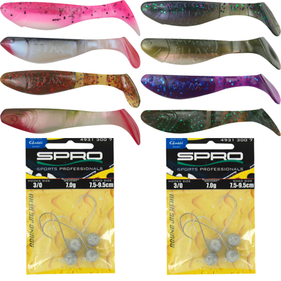 Relax Kopyto Jiggpaket Abborre i gruppen Fiskemetoder / Spinnfiske / Fiskedrag hos Sportfiskeprylar.se (RELAXJIGGSET)