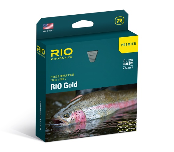 RIO Premier Gold Fluglina Flyt Moss/Gold i gruppen Fiskemetoder / Flugfiske / Fluglinor / Enhandslinor hos Sportfiskeprylar.se (RP19230r)
