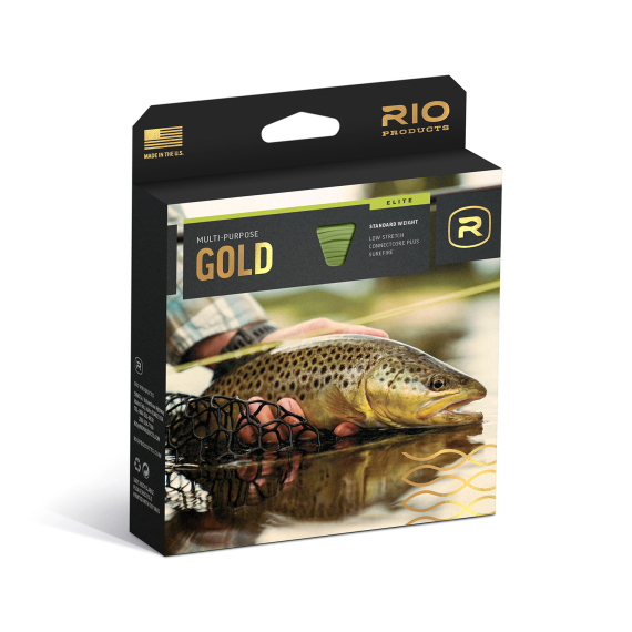 RIO Elite Gold Moss/Gold/Gray i gruppen Fiskelinor / Flugfiskelinor / Enhandslinor hos Sportfiskeprylar.se (RP19268r)
