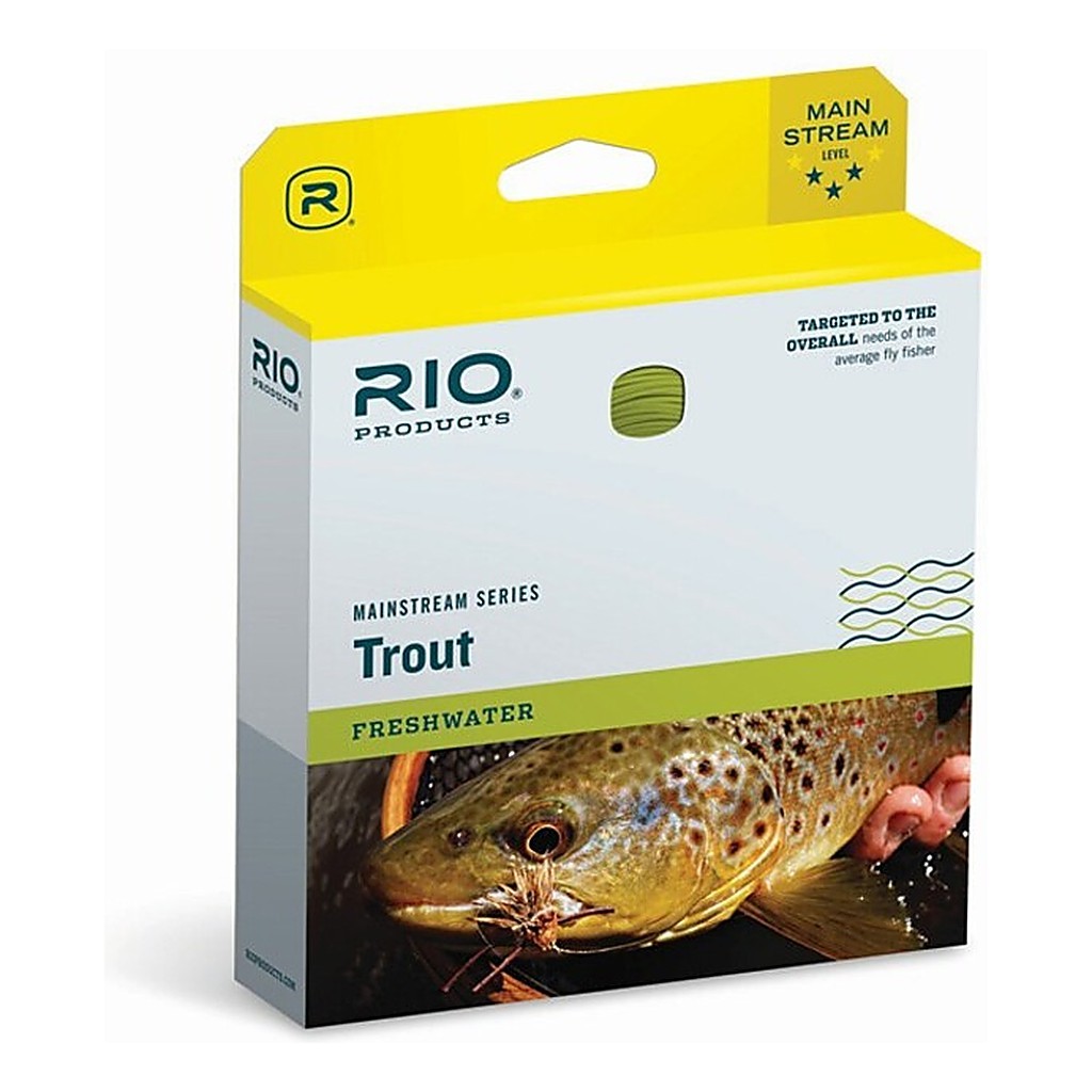 RIO Mainstream Sinktip Brown/Lemon Green i gruppen Fiskelinor / Flugfiskelinor / Enhandslinor hos Sportfiskeprylar.se (RP20831r)