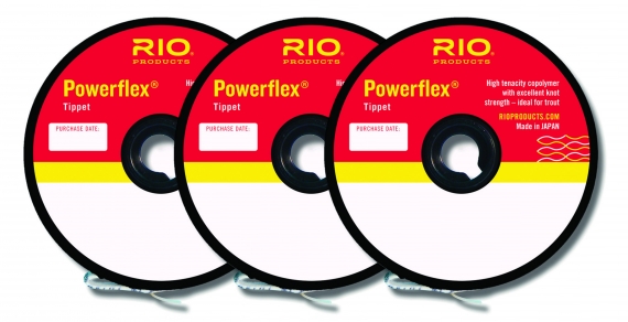 RIO Powerflex Tippet 3-Pack i gruppen Krok & Småplock / Tafsar & Tafsmaterial / Tafsmaterial / Tafsmaterial Flugfiske hos Sportfiskeprylar.se (RP22076r)