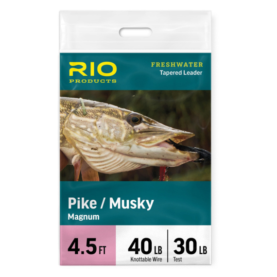 Rio Pike/Musky Stealth Leader 6ft i gruppen Fiskemetoder / Flugfiske / Tafsar & Tafsmaterial / Färdiga Flugfisketafsar / Taperade Flugfisketafsar hos Sportfiskeprylar.se (RP24668r)