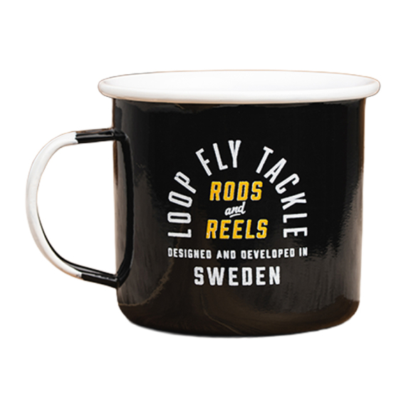 Loop Rods & Reels Mug - Black i gruppen Outdoor / Friluftskök & Redskap / Koppar & Muggar hos Sportfiskeprylar.se (RRMB)