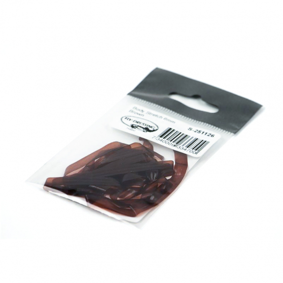 Body Strech 4mm - Brown i gruppen Krok & Småplock / Flugbindning / Flugbindningsmaterial / Övriga Syntetmaterial hos Sportfiskeprylar.se (S-251124)