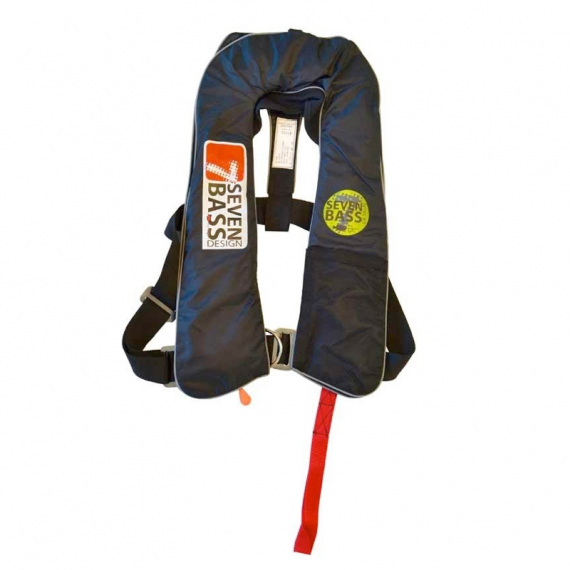 Seven Bass Life Jacket Legacy 150N Full Black i gruppen Fiskemetoder / Vinterfiske hos Sportfiskeprylar.se (SB-TGLB)