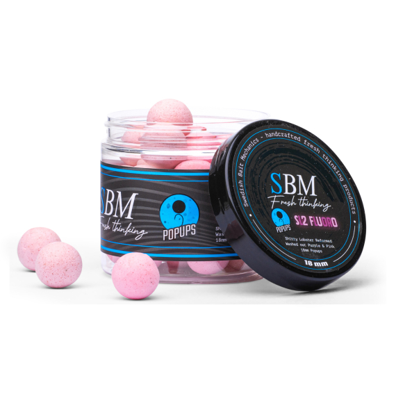 SBM Popups - SL2 (Washed out), Pink/Purple, 15mm i gruppen Fiskedrag / Boilies, Krokbeten & Mäsk / Popups & Wafters hos Sportfiskeprylar.se (SBM-SL2-FL-P-15MM)