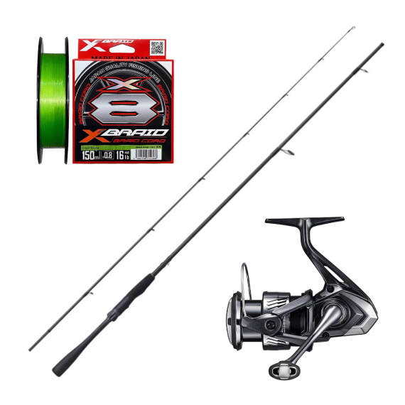 Shimano Zodias & Miravel Spinning Combo - 7\'0\'\'5-15g 2pc i gruppen Fiskeset / Haspelset / Haspelset Abborre hos Sportfiskeprylar.se (SHIMANOZODIASMIRAVELSET)