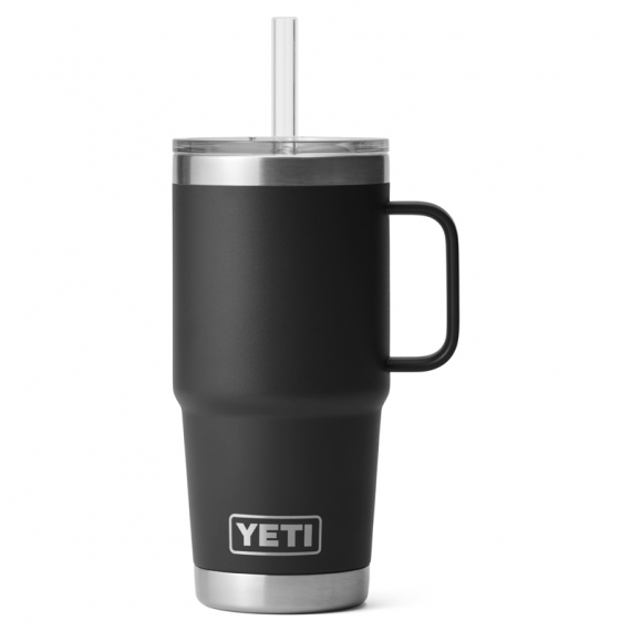 Yeti Rambler 25 Oz Straw Mug - Black i gruppen Outdoor / Friluftskök & Redskap / Termosar / Termosmuggar hos Sportfiskeprylar.se (SKU-0326-BLK)