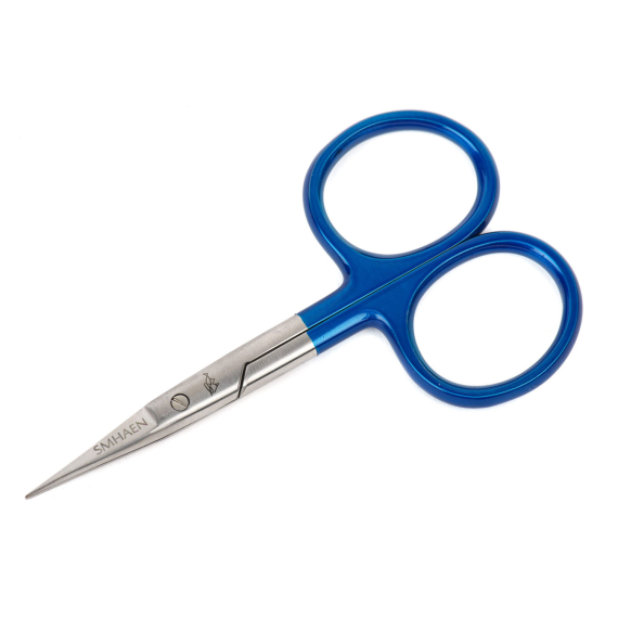 SMHAEN Scissor Straight 4\'\' Tungsten Carbide Fine Blade Blue i gruppen Verktyg & Tillbehör / Tänger & Saxar / Linklippare & Saxar hos Sportfiskeprylar.se (SM-110)