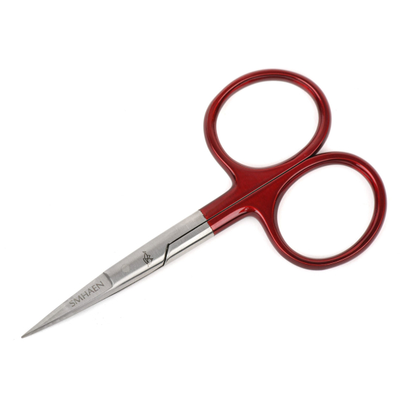SMHAEN Scissor Straight 4\'\' Tungsten Carbide Red i gruppen Verktyg & Tillbehör / Tänger & Saxar / Linklippare & Saxar hos Sportfiskeprylar.se (SM-112)