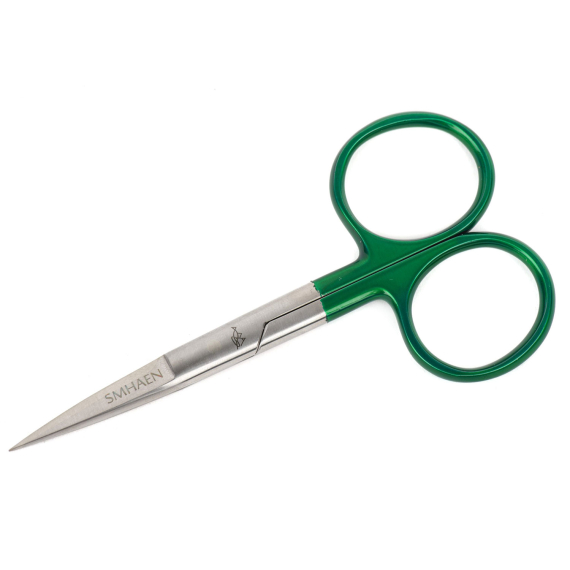 SMHAEN Scissor Straight 4,5\'\' Tungsten Carbide Heavy Green i gruppen Verktyg & Tillbehör / Tänger & Saxar / Linklippare & Saxar hos Sportfiskeprylar.se (SM-114)