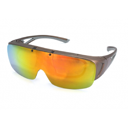 Spoon Fitover Flip-Up - Brown/Red Mirror i gruppen Kläder & Skor / Solglasögon / Polariserade Solglasögon hos Sportfiskeprylar.se (SPEFLU04)