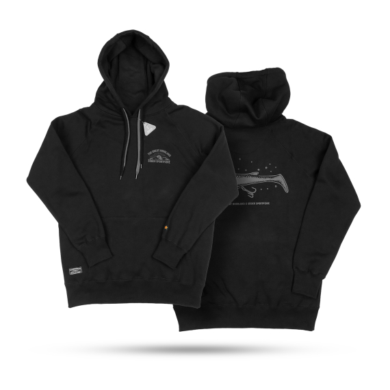 SQRTN x Söder Sportfiske Scout Shad Hoodie, Black i gruppen Kläder & Skor / Kläder / Tröjor / Hoodies hos Sportfiskeprylar.se (SQSS-003-Sr)
