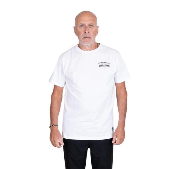 SQRTN X Wolfcreek Lures Tee, White i gruppen Superdeals-se / Paketpris hos Sportfiskeprylar.se (SQWC-001-Sr)